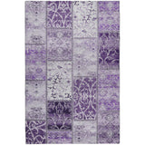 5' X 8' Purple And Lilac Floral Shag Washable Area Rug With UV Protection - HomeRoots - Flyclothing LLC