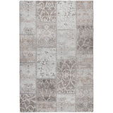 3' X 5' Taupe And Beige Floral Shag Washable Area Rug With UV Protection - HomeRoots - Flyclothing LLC