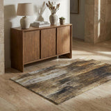 3' X 5' Chocolate And Brown Abstract Shag Washable Area Rug With UV Protection - HomeRoots - Flyclothing LLC