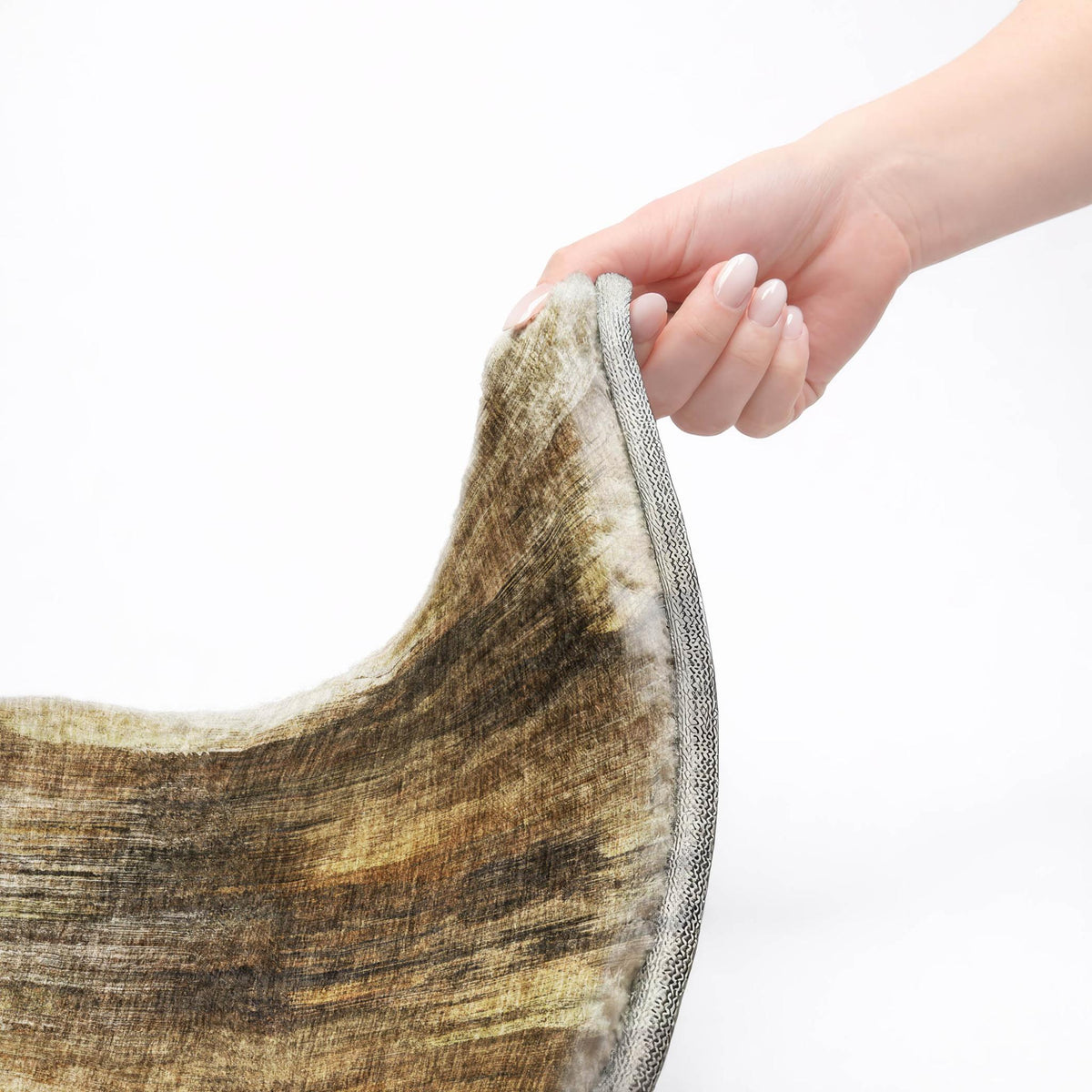 8' X 10' Chocolate And Brown Abstract Shag Washable Area Rug With UV Protection - HomeRoots - Flyclothing LLC