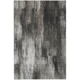 5' X 8' Gray And Black Abstract Shag Washable Area Rug With UV Protection - HomeRoots - Flyclothing LLC