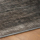 5' X 8' Gray And Black Abstract Shag Washable Area Rug With UV Protection - HomeRoots - Flyclothing LLC
