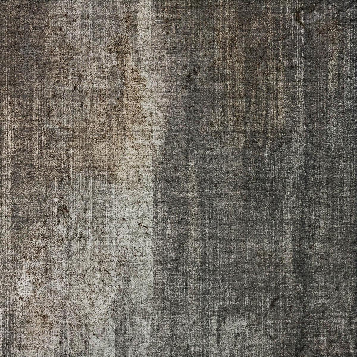 8' Gray And Black Abstract Shag Washable Round Rug With UV Protection - HomeRoots - Flyclothing LLC