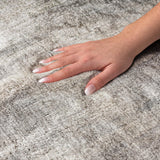 8' X 10' Taupe And Beige Abstract Shag Washable Area Rug With UV Protection - HomeRoots - Flyclothing LLC