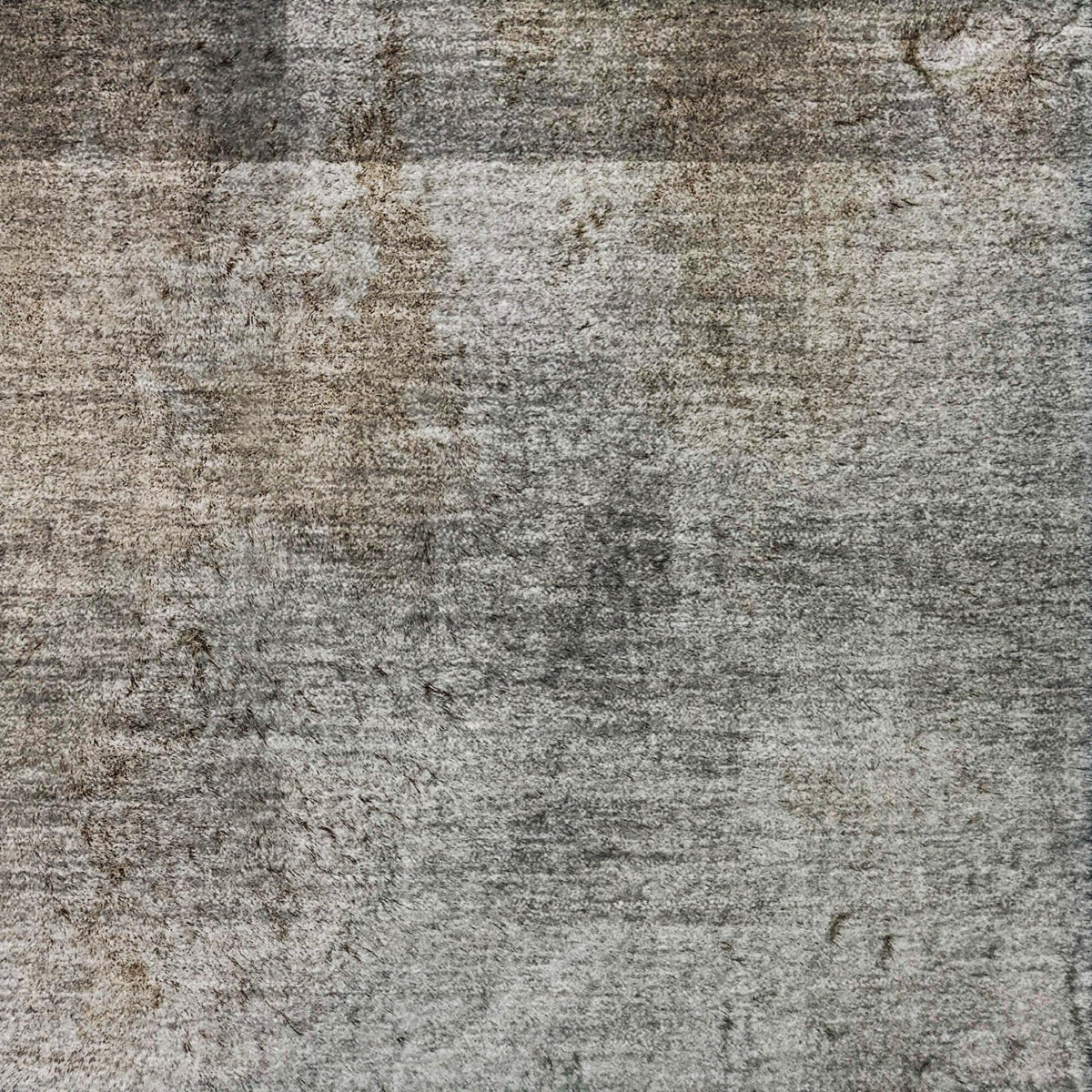 5' X 8' Gray And Silver Geometric Shag Washable Area Rug With UV Protection - HomeRoots - Flyclothing LLC