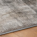 10' X 14' Gray And Silver Geometric Shag Washable Area Rug With UV Protection - HomeRoots - Flyclothing LLC