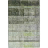 8' X 10' Olive Green And Gray Geometric Shag Washable Area Rug With UV Protection - HomeRoots - Flyclothing LLC