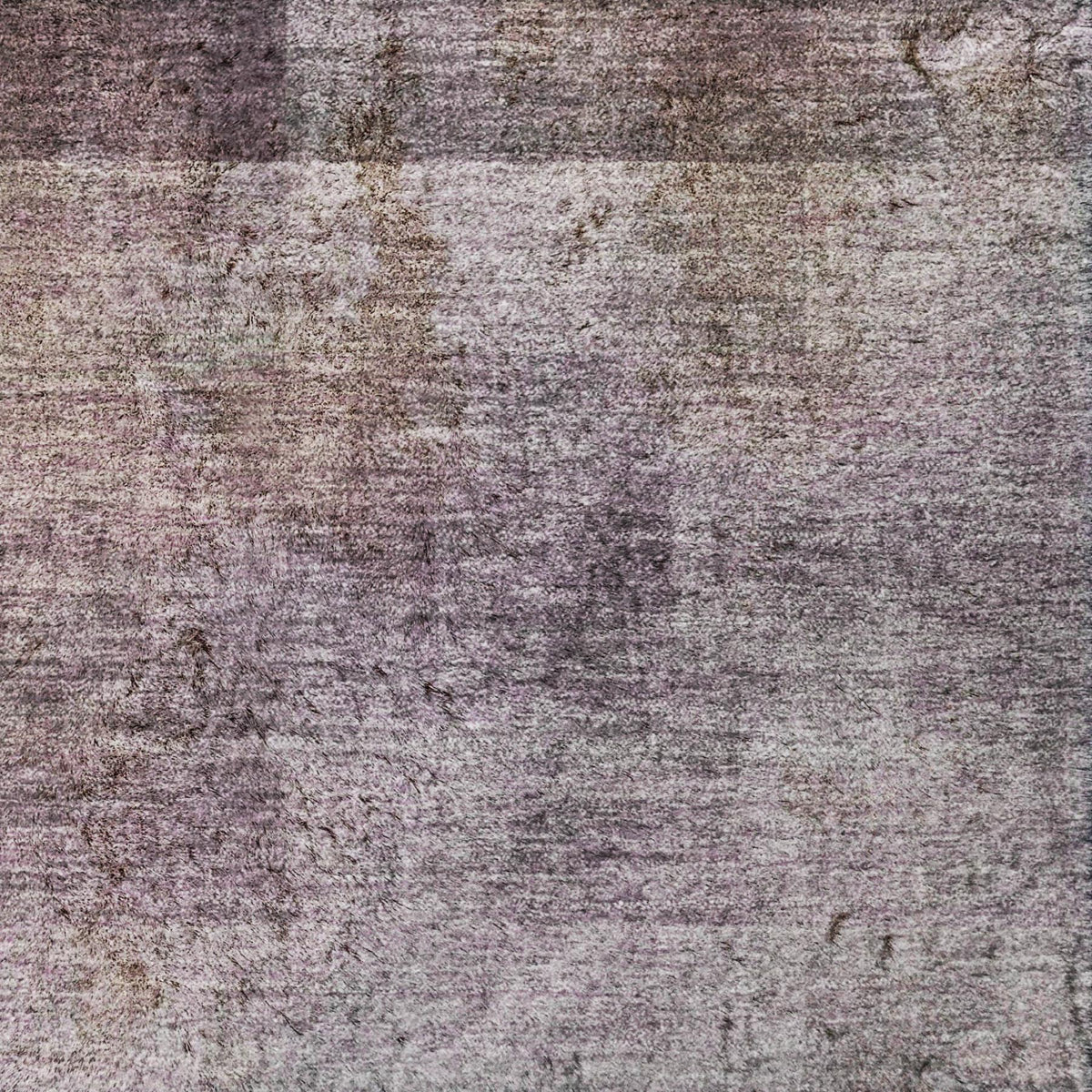 5' X 8' Purple And Gray Geometric Shag Washable Area Rug With UV Protection - HomeRoots - Flyclothing LLC