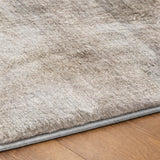 9' X 12' Taupe And Gray Geometric Shag Washable Area Rug With UV Protection - HomeRoots - Flyclothing LLC