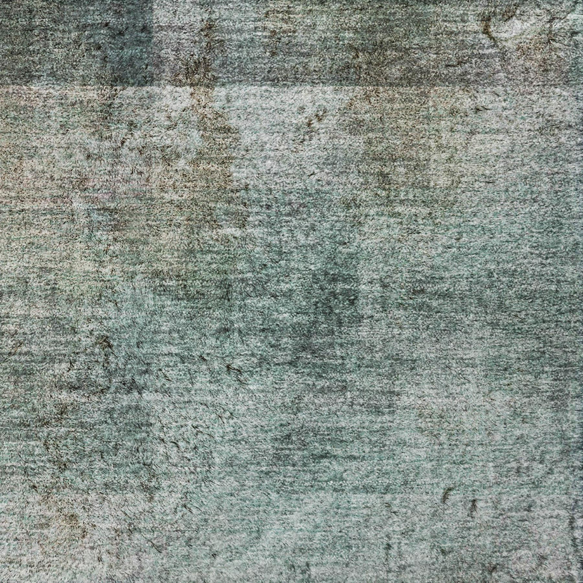 8' X 10' Teal And Gray Geometric Shag Washable Area Rug With UV Protection - HomeRoots - Flyclothing LLC