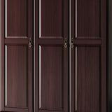 74" Dark Brown Solid Wood Three Door Combo Dresser - HomeRoots - Flyclothing LLC