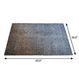 3' X 5' Chocolate And Taupe Ombre Shag Washable Area Rug With UV Protection - HomeRoots - Flyclothing LLC