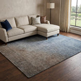 8' X 10' Chocolate And Taupe Ombre Shag Washable Area Rug With UV Protection - HomeRoots - Flyclothing LLC