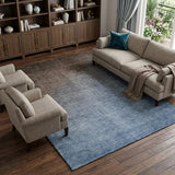 10' X 14' Chocolate And Taupe Ombre Shag Washable Area Rug With UV Protection - HomeRoots - Flyclothing LLC