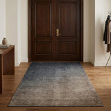 3' X 5' Gray And Charcoal Ombre Shag Washable Area Rug With UV Protection - HomeRoots - Flyclothing LLC