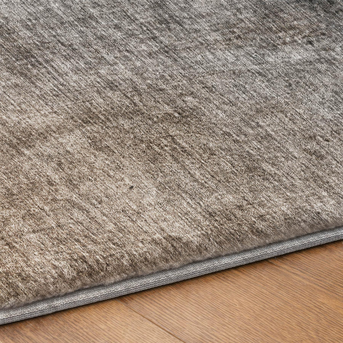9' X 12' Gray And Charcoal Ombre Shag Washable Area Rug With UV Protection - HomeRoots - Flyclothing LLC