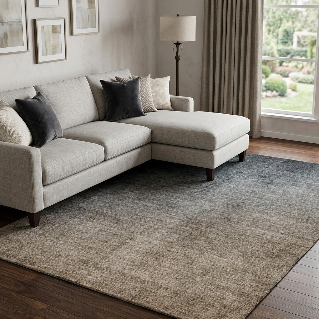10' X 14' Gray And Charcoal Ombre Shag Washable Area Rug With UV Protection - HomeRoots - Flyclothing LLC