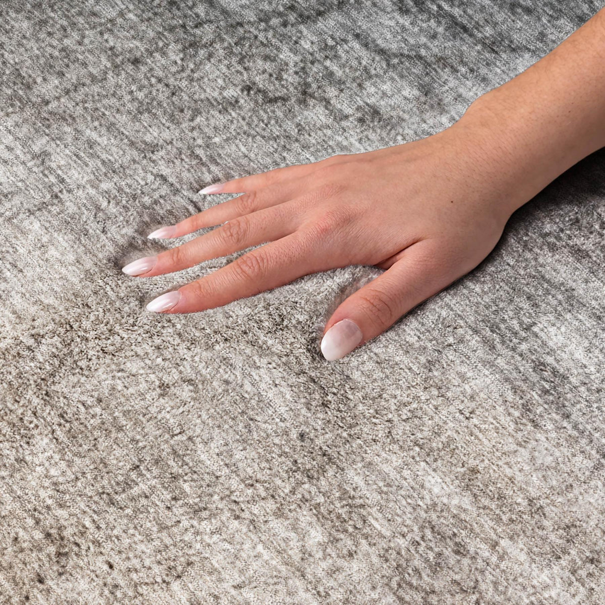 10' X 14' Gray And Charcoal Ombre Shag Washable Area Rug With UV Protection - HomeRoots - Flyclothing LLC