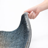 5' X 8' Navy Blue And Blue Ombre Shag Washable Area Rug With UV Protection - HomeRoots - Flyclothing LLC