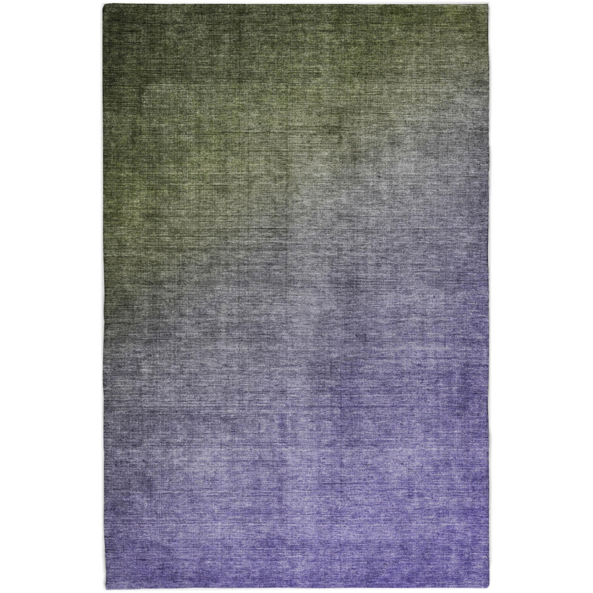 8' X 10' Olive Green And Gray Ombre Shag Washable Area Rug With UV Protection - HomeRoots - Flyclothing LLC