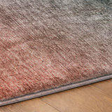 5' X 8' Teal And Gray Ombre Shag Washable Area Rug With UV Protection - HomeRoots - Flyclothing LLC
