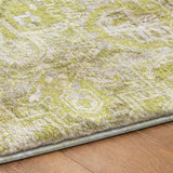 3' X 5' Green And Gray Oriental Shag Washable Area Rug With UV Protection - HomeRoots - Flyclothing LLC
