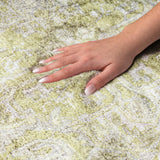 3' X 5' Green And Gray Oriental Shag Washable Area Rug With UV Protection - HomeRoots - Flyclothing LLC