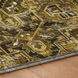 9' X 12' Brown And Chocolate Oriental Shag Washable Area Rug With UV Protection - HomeRoots - Flyclothing LLC