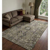 9' X 12' Taupe And Beige Oriental Shag Washable Area Rug With UV Protection - HomeRoots - Flyclothing LLC