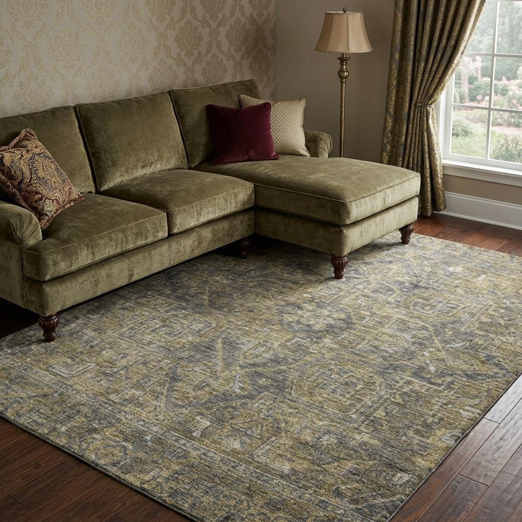 8' X 10' Chocolate And Gray Oriental Shag Washable Area Rug With UV Protection - HomeRoots - Flyclothing LLC