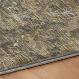 10' X 14' Chocolate And Gray Oriental Shag Washable Area Rug With UV Protection - HomeRoots - Flyclothing LLC