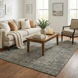 5' X 8' Brown And Beige Oriental Shag Washable Area Rug With UV Protection - HomeRoots - Flyclothing LLC