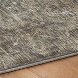 8' Brown And Beige Oriental Shag Washable Round Rug With UV Protection - HomeRoots - Flyclothing LLC
