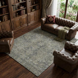 8' X 10' Brown And Beige Oriental Shag Washable Area Rug With UV Protection - HomeRoots - Flyclothing LLC