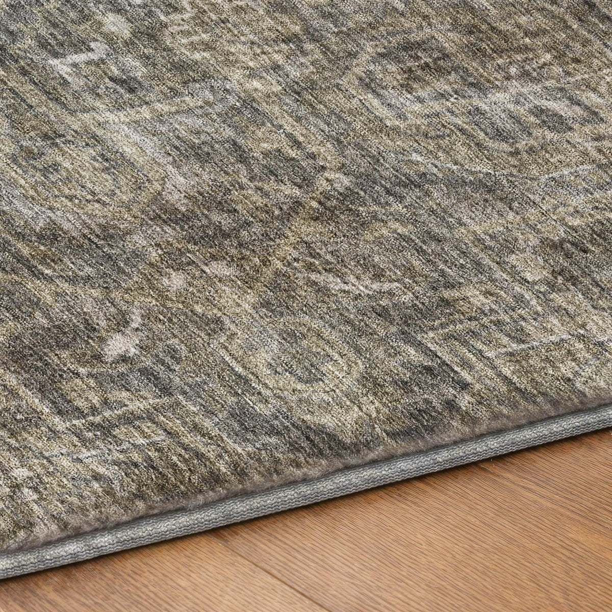 9' X 12' Brown And Beige Oriental Shag Washable Area Rug With UV Protection - HomeRoots - Flyclothing LLC