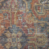 8' X 10' Red And Navy Blue Oriental Shag Washable Area Rug With UV Protection - HomeRoots - Flyclothing LLC