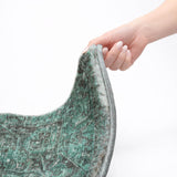 5' X 8' Turquoise And Charcoal Oriental Shag Washable Area Rug With UV Protection - HomeRoots - Flyclothing LLC