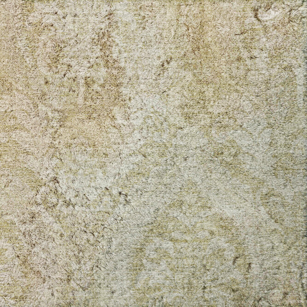5' X 8' Beige And Cream Floral Vines Shag Washable Area Rug With UV Protection - HomeRoots - Flyclothing LLC