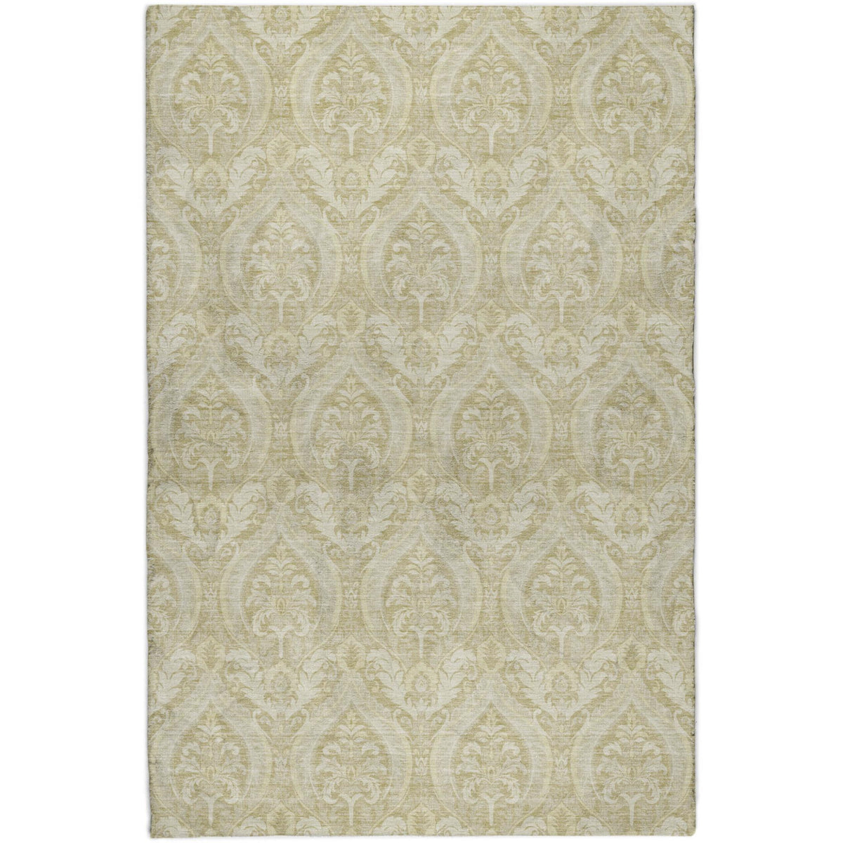 8' X 10' Beige And Cream Floral Vines Shag Washable Area Rug With UV Protection - HomeRoots - Flyclothing LLC
