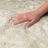 9' X 12' Beige And Cream Floral Vines Shag Washable Area Rug With UV Protection - HomeRoots - Flyclothing LLC