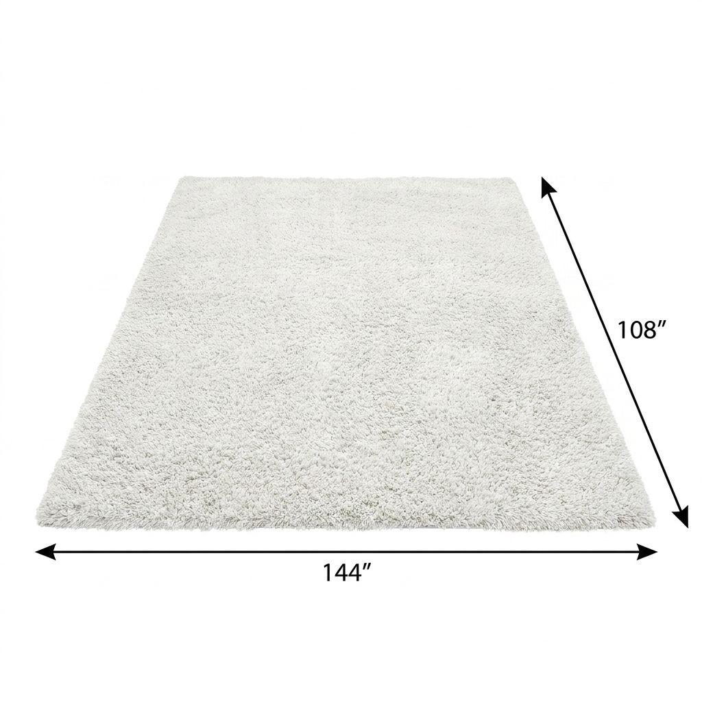 9' X 12' Beige And Cream Floral Vines Shag Washable Area Rug With UV Protection - HomeRoots - Flyclothing LLC