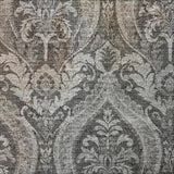 8' X 10' Gray And Silver Floral Vines Shag Washable Area Rug With UV Protection - HomeRoots - Flyclothing LLC