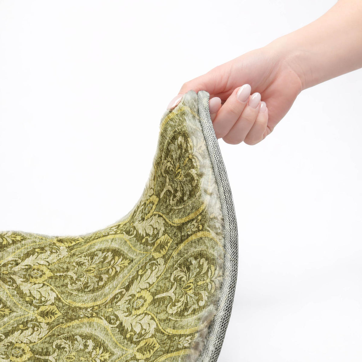3' X 5' Green And Fern Green Floral Vines Shag Washable Area Rug With UV Protection - HomeRoots - Flyclothing LLC