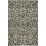 8' X 10' Taupe And Beige Floral Vines Shag Washable Area Rug With UV Protection - HomeRoots - Flyclothing LLC
