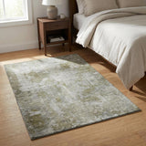 3' X 5' Beige And Taupe Abstract Shag Washable Area Rug With UV Protection - HomeRoots - Flyclothing LLC