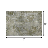 3' X 5' Beige And Taupe Abstract Shag Washable Area Rug With UV Protection - HomeRoots - Flyclothing LLC