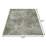 8' X 10' Beige And Taupe Abstract Shag Washable Area Rug With UV Protection - HomeRoots - Flyclothing LLC