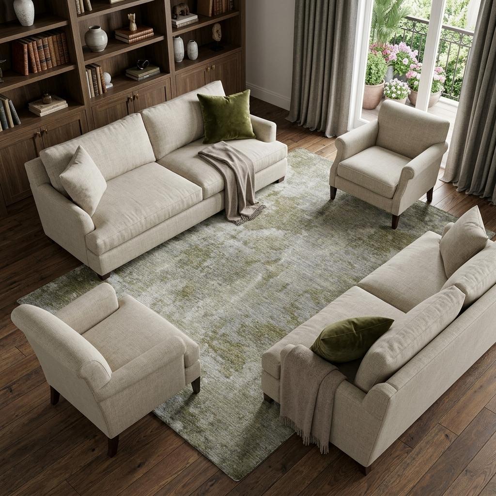 9' X 12' Beige And Taupe Abstract Shag Washable Area Rug With UV Protection - HomeRoots - Flyclothing LLC