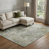 10' X 14' Beige And Taupe Abstract Shag Washable Area Rug With UV Protection - HomeRoots - Flyclothing LLC