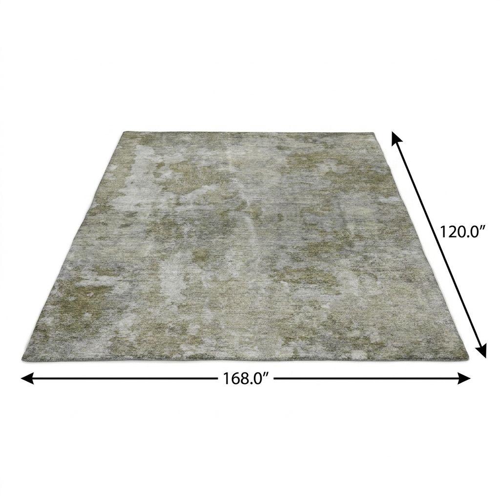 10' X 14' Beige And Taupe Abstract Shag Washable Area Rug With UV Protection - HomeRoots - Flyclothing LLC